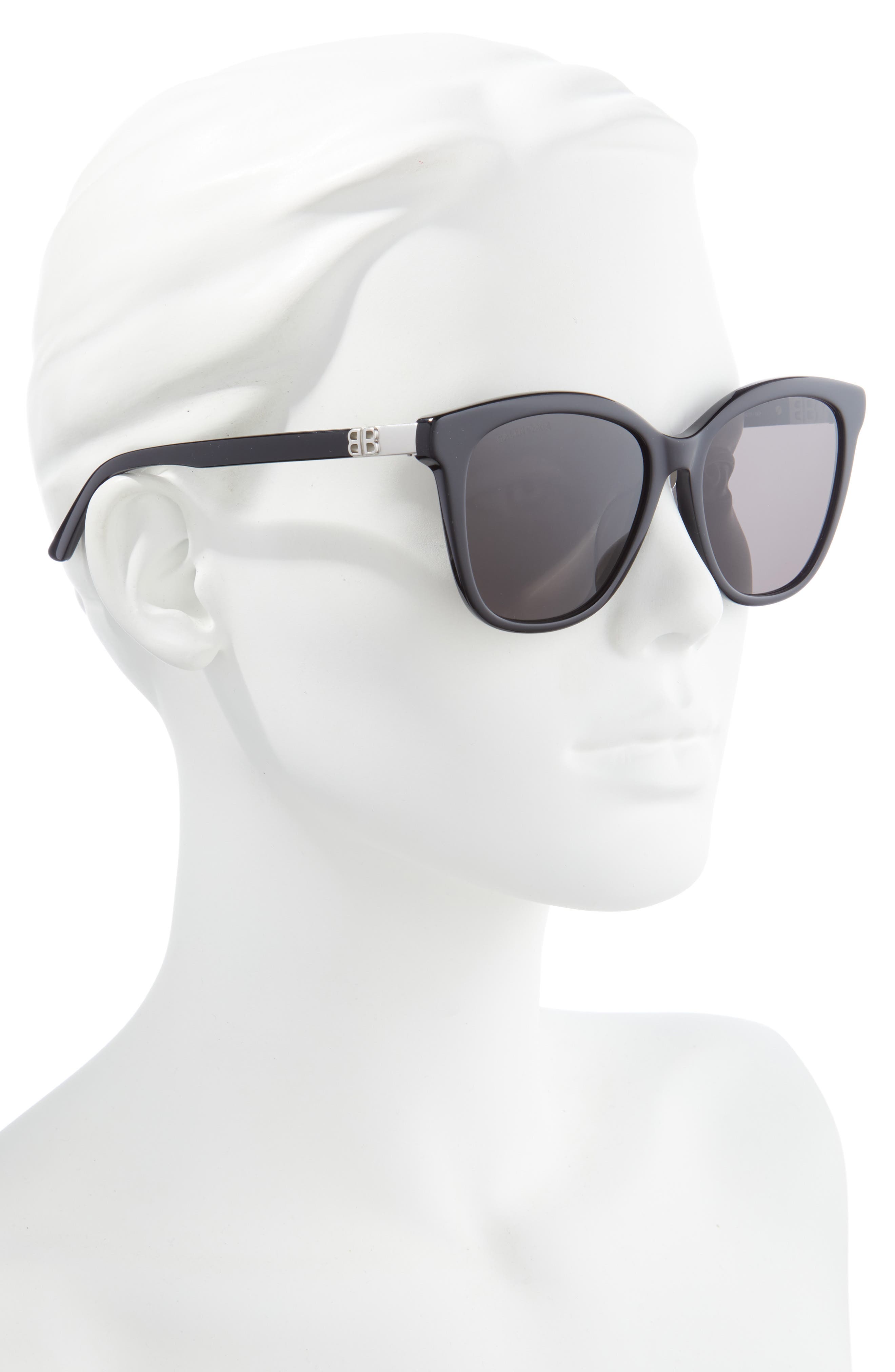 balenciaga 57mm square sunglasses