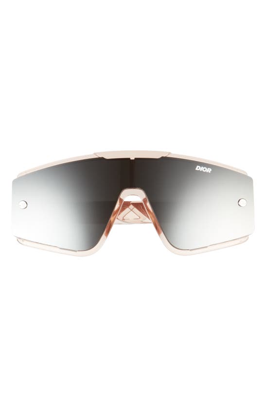 Dior Xtrem 145mm Shield Sunglasses In Shiny Pink Smoke Mirror Modesens