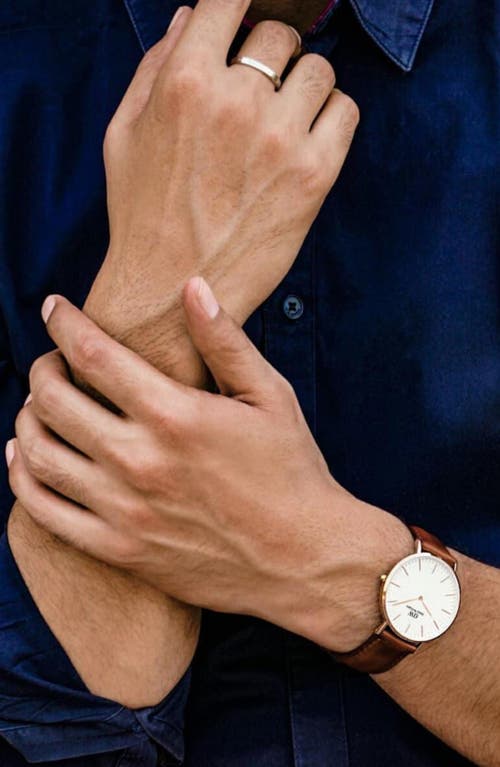 Daniel Wellington Classic St Mawes 40mm In Rose Gold/eggshell