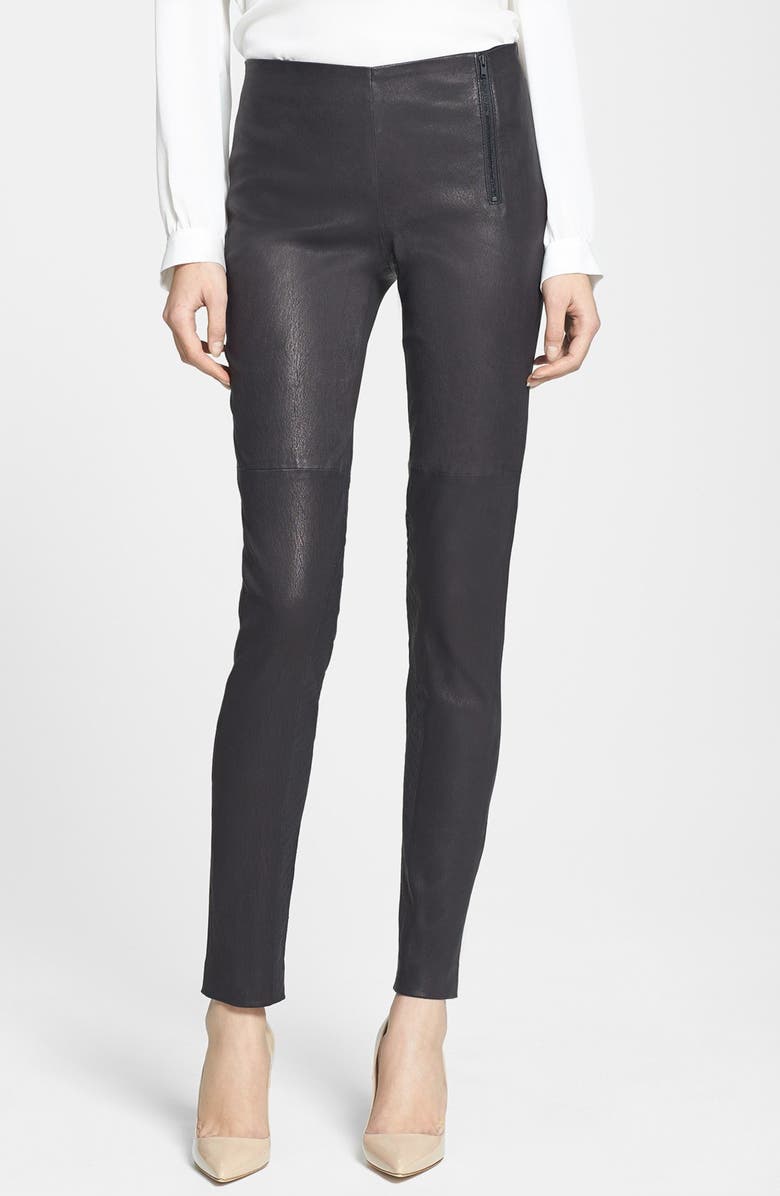 Theory 'Redell L.' Leather Skinny Pants | Nordstrom