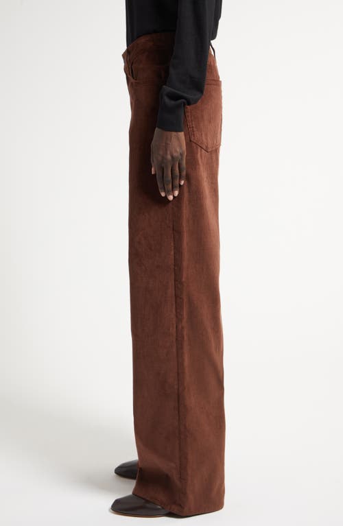 The Row Eglitta Corduroy Straight Leg Pants In Brown