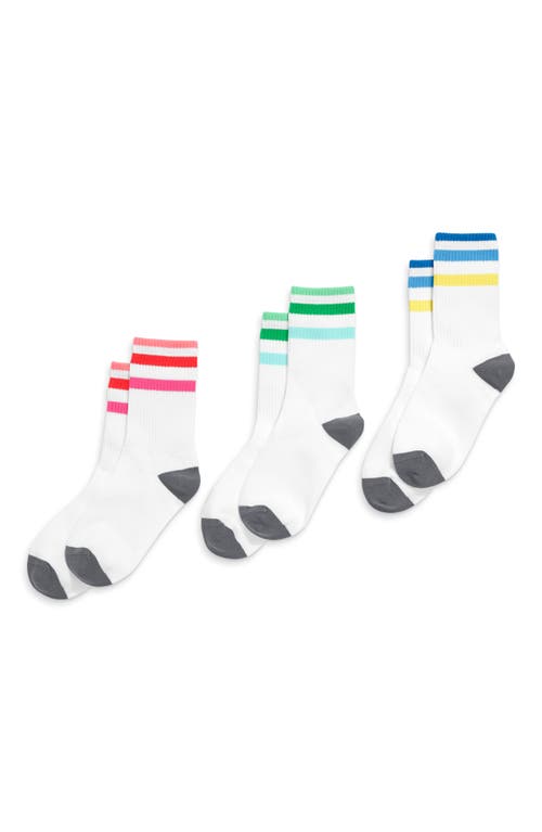 Shop Primary Athletic Sock 3-pack In Tonal Stripe Mix