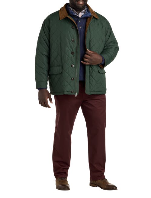 Oak Hill By Dxl Oak Hill Quilted Walking Coat In Mountain View