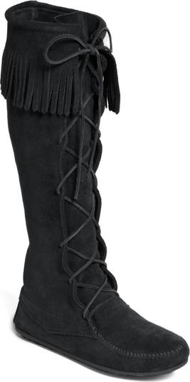 Minnetonka lace up western 2025 bootie