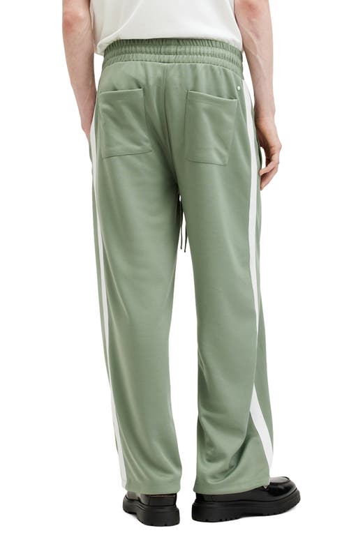 Shop Allsaints Beck Wide Leg Sweatpants In Shamrock Green