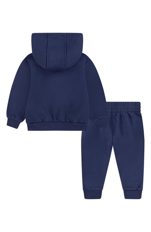 Shop Nike Fleece Pullover Hoodie & Joggers Set In Midnight Navy