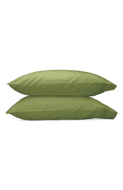 Matouk Nocturne 600 Thread Count Set of 2 Pillowcases in Grass at Nordstrom, Size King