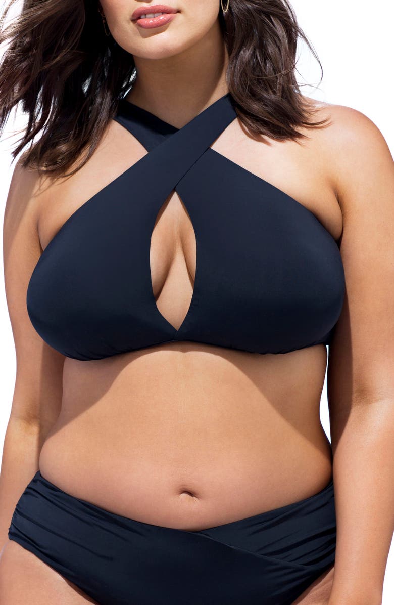 ASHLEY GRAHAM Jefa Bikini Top, Main, color, Black