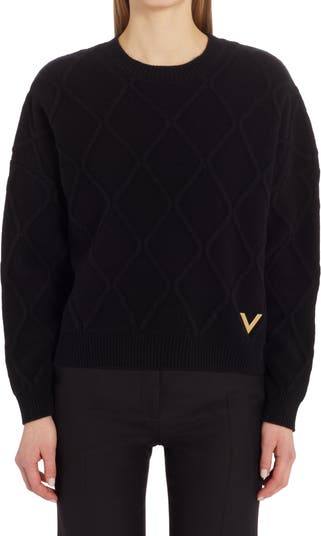 Valentino Garavani Logo Wool Sweater Nordstrom