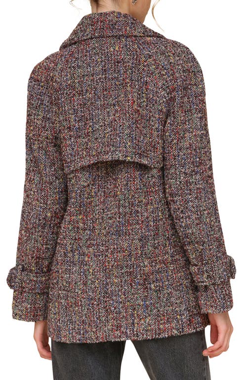 AVEC LES FILLES AVEC LES FILLES HERRINGBONE PEACOAT 