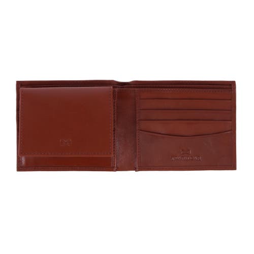 Shop Trafalgar Orion Leather 8-slot Bi-fold Wallet With Removable Id Card Case In Tan