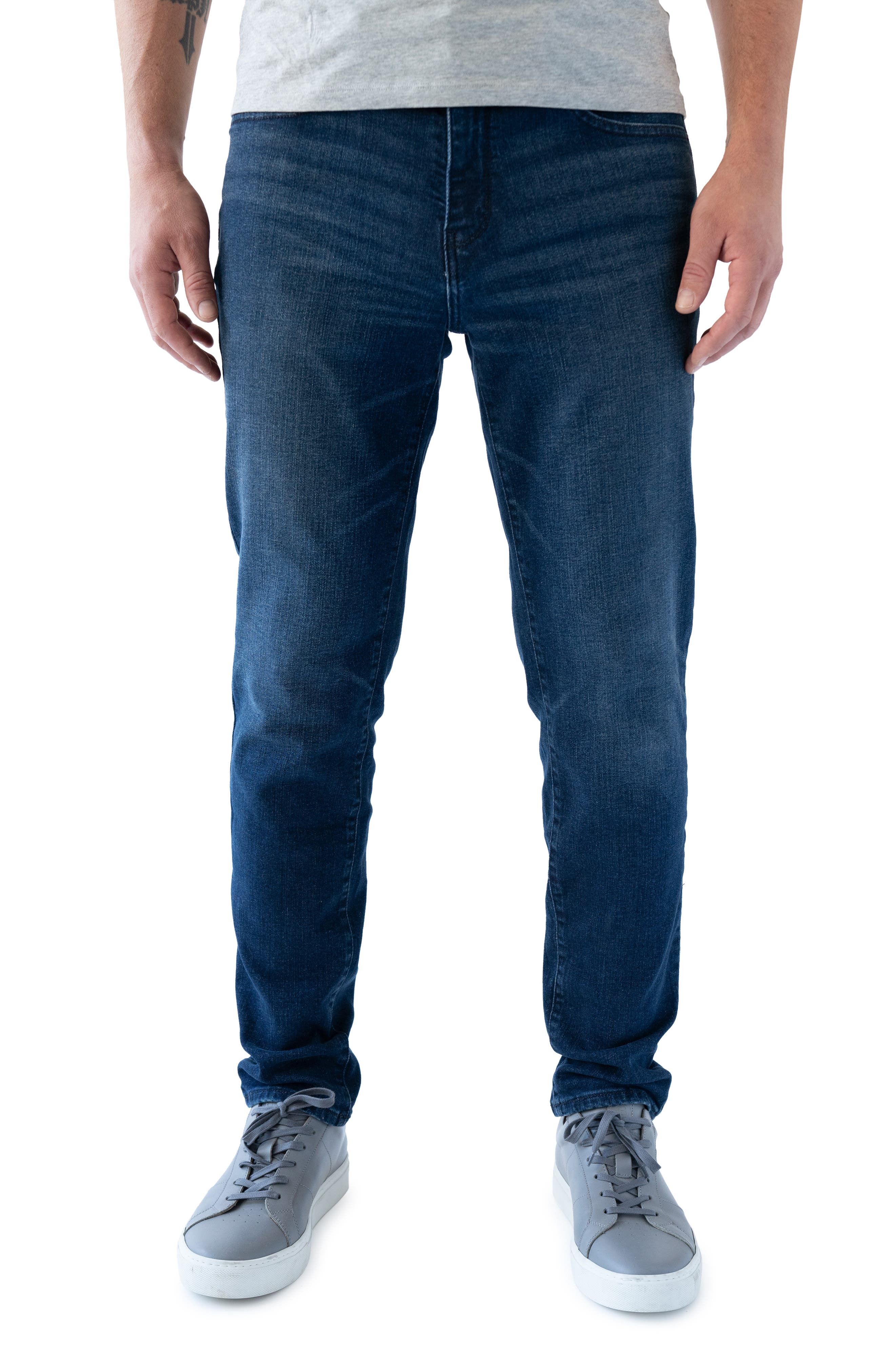 stretch athletic jeans