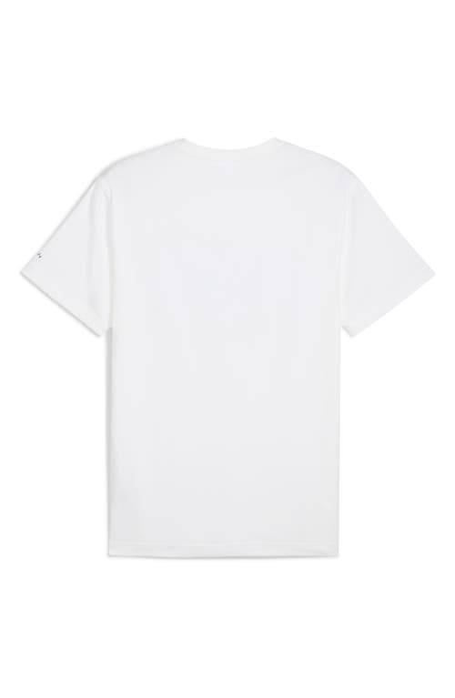 Shop Puma X Noah Cotton Graphic T-shirt In  White