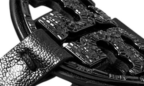 Tory Burch Miller Soft Leather Thong Sandals In Perfect Black