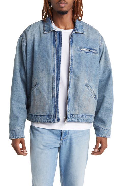 True Religion Men's Denim Jacket - Blue - Casual Jackets