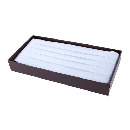 Trafalgar Sutton Solid Color Silk Cummerbund In White