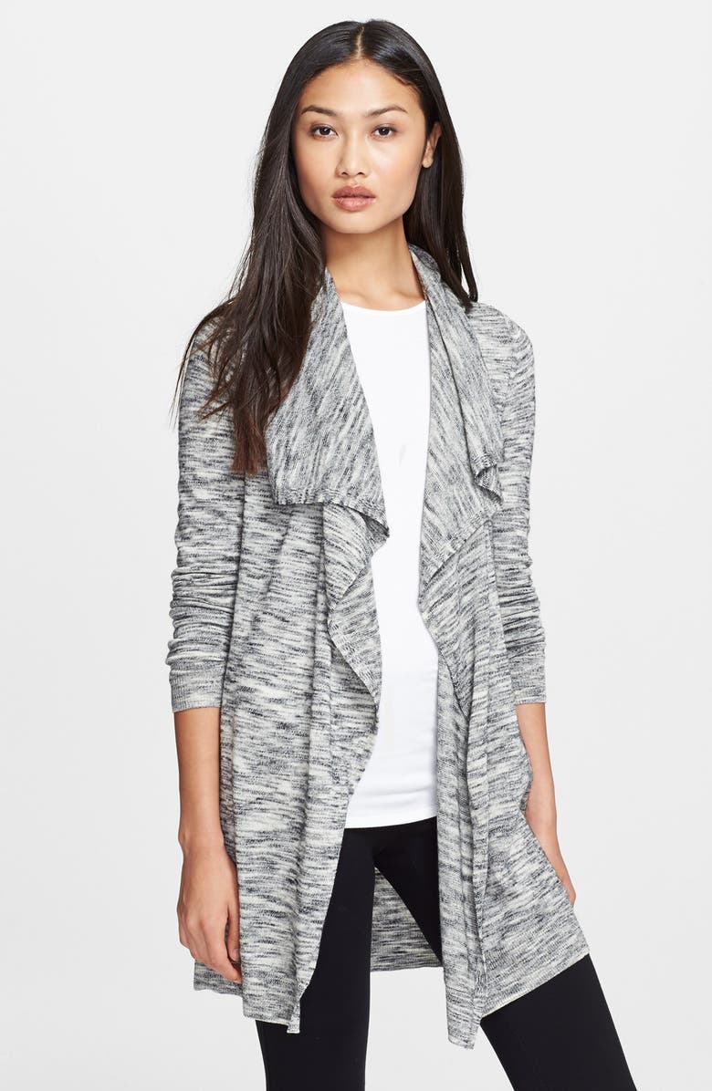 Theory 'Trince' Stretch Wool Space Dye Open Cardigan | Nordstrom