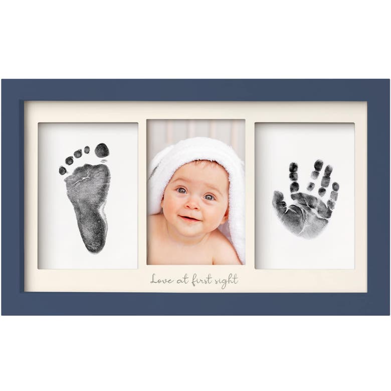 Shop Keababies Duo Clean Touch Inkless Hand & Footprint Frame Kit In Midnight Blue