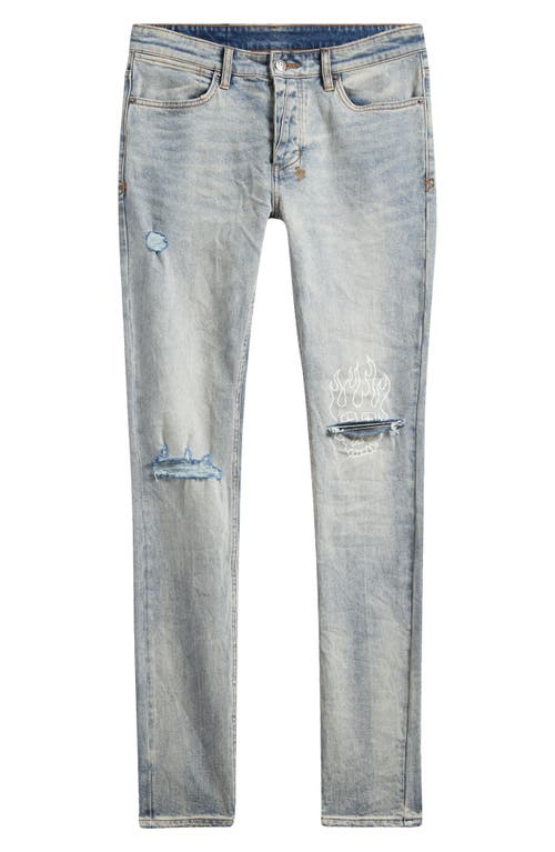 Shop Ksubi Van Winkle Stairway Ripped Skinny Jeans In Denim