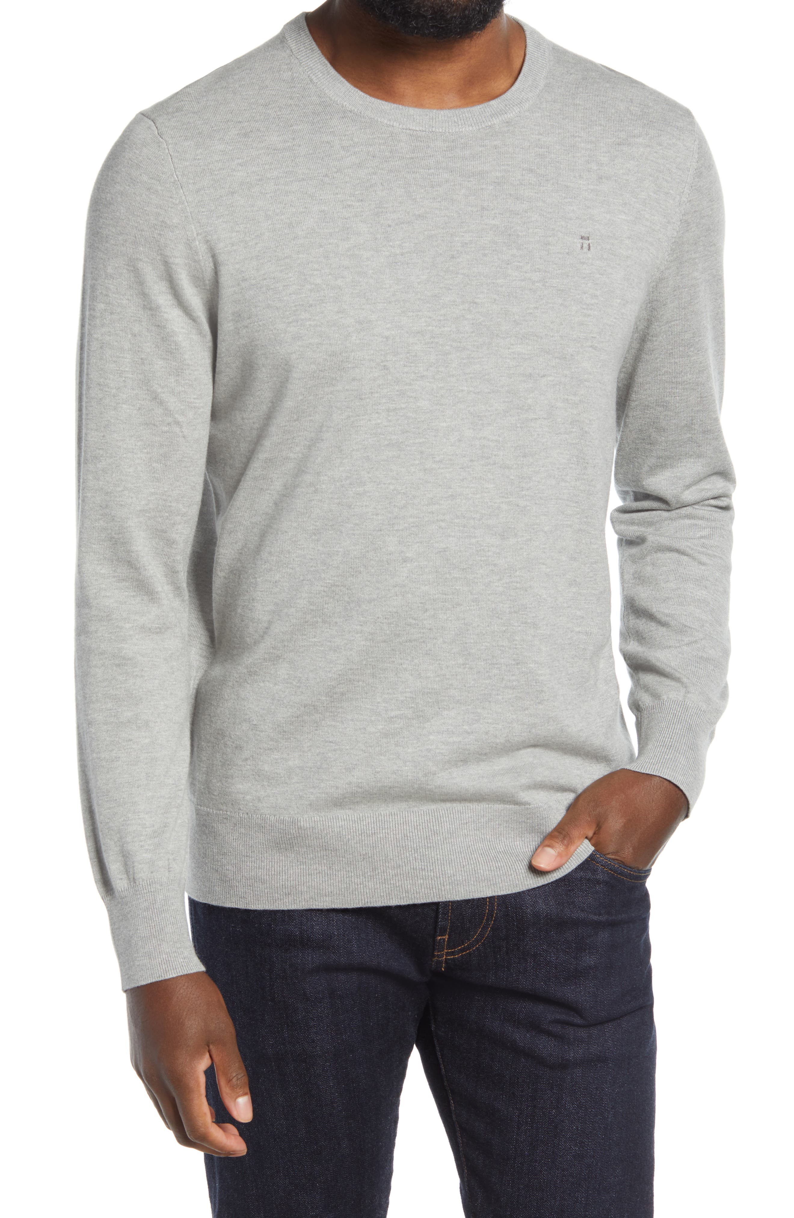 mens gray sweater