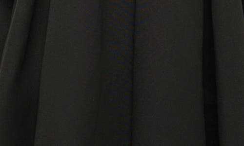 Staud Hopper Stretch-jersey And Pleated Faille Maxi Dress In Black