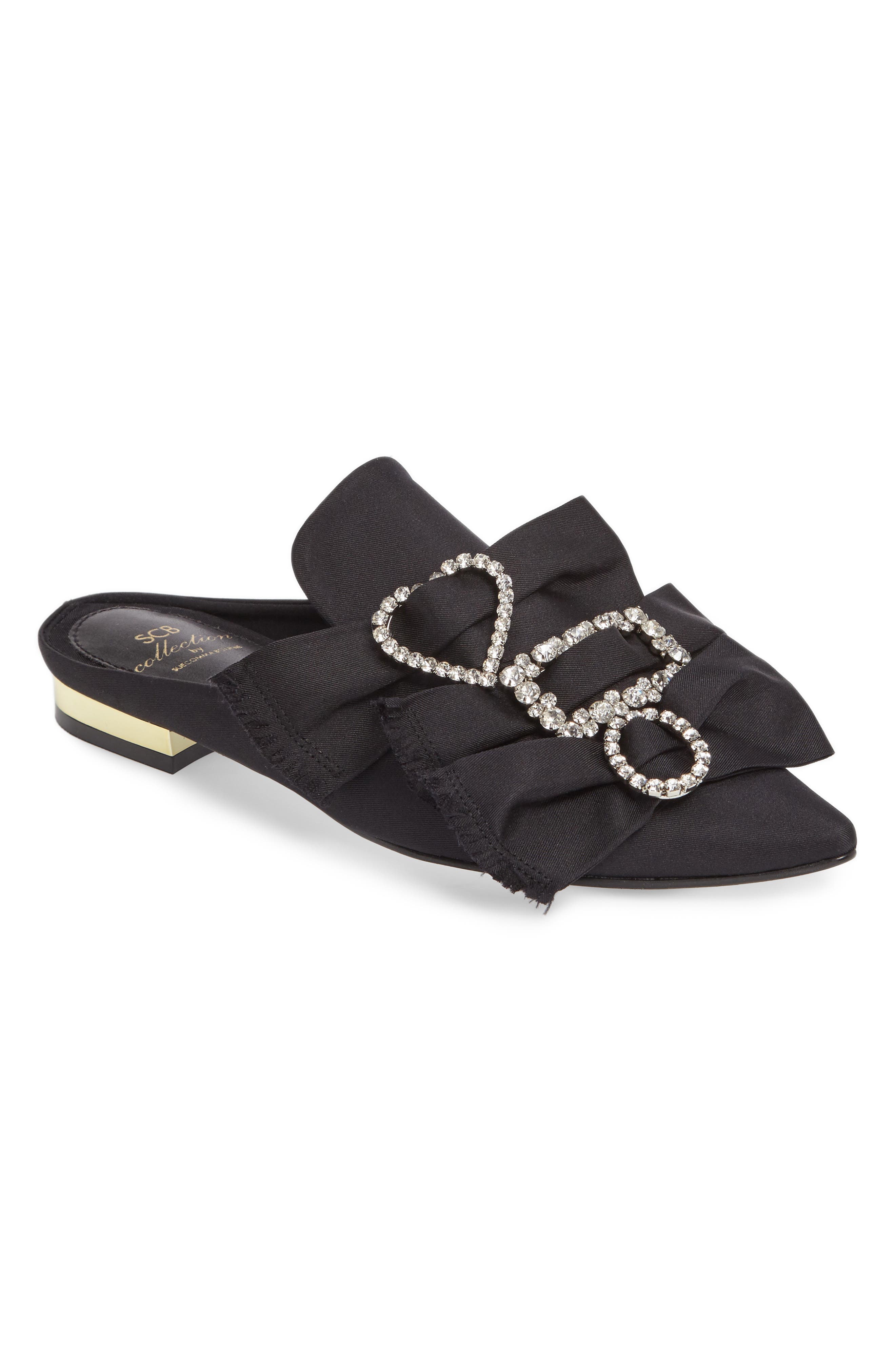 Bonnie Crystal Embellished Bow Slide (Women) Nordstrom