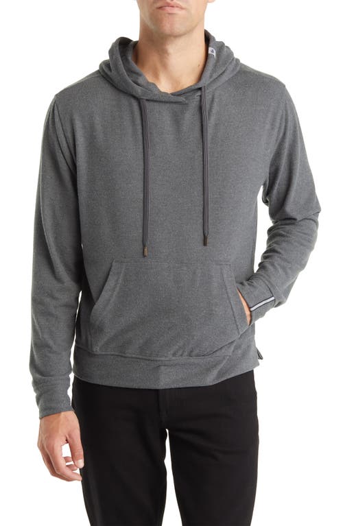 Stone Rose Brushed Jersey Hoodie Charcoal at Nordstrom,