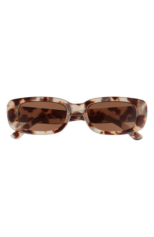 AIRE Ceres 51mm Rectangular Sunglasses in Cookie Tort /Brown Mono