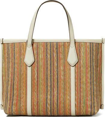 Mini Perry Raffia Stripe Tote: Women's Handbags, Crossbody Bags