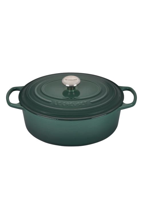 Le Creuset Signature 6.75-Quart Oval Enamel Cast Iron French/Dutch Oven with Lid in Artichaut at Nordstrom