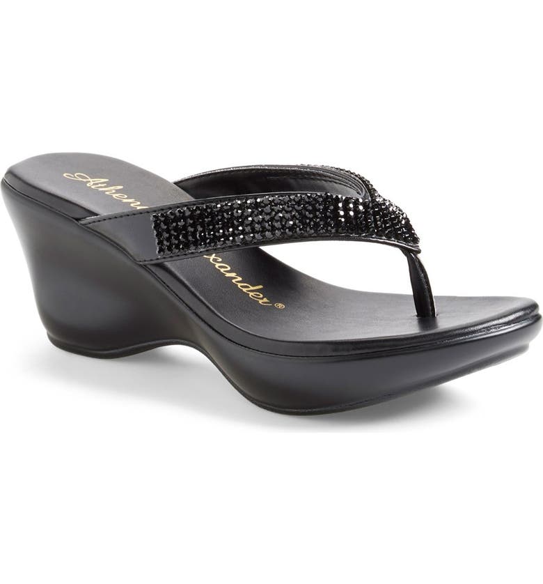 Athena Alexander Crystal Embellished Wedge Sandal (Women) | Nordstrom
