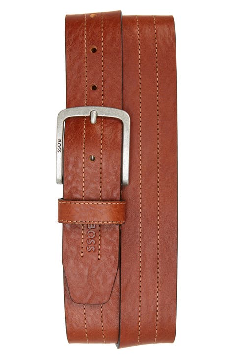 Brown Leather Belt - Ugo