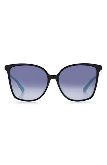 Kate Spade New York Brigitte 58mm Gradient Cat Eye Sunglasses In Black
