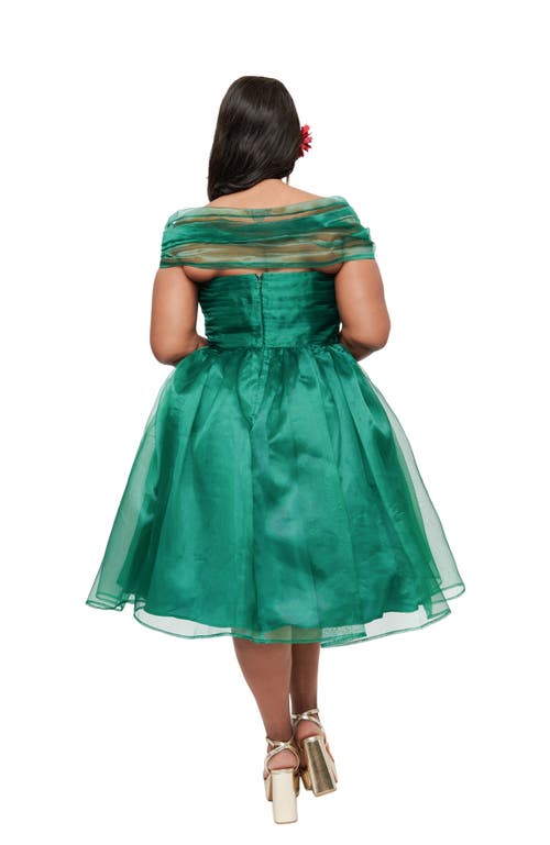 UNIQUE VINTAGE UNIQUE VINTAGE 1940S GARDEN STATE SWING DRESS