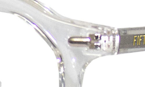 Fifth & Ninth Cameron 48mm Round Blue Light Blocking Glasses In Clear/clear