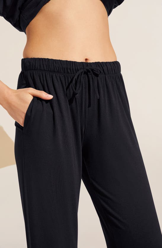 Shop Eberjey Gisele Stretch Modal Pajama Pants In Black