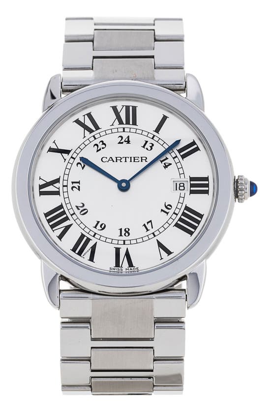 Watchfinder & Co. Cartier  2010 Ronde Solo Bracelet Watch, 36mm In Silver