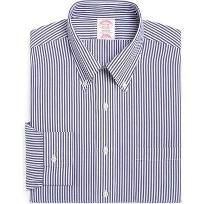 Brooks Brothers Madison Classic Fit Stripe Dress Shirt (3 For $207)