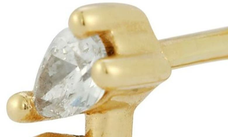 Dana Rebecca Designs Alexa Jordyn Mixed Diamond U-hoop Earrings In Yellow Gold
