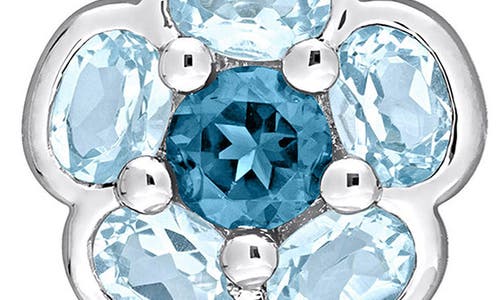 Delmar London Blue Topaz 11-12mm Cultured Pearl Drop Earrings In Blue