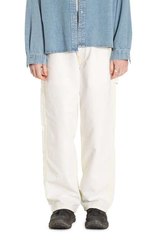 Shop Stan Ray Big Job Baggy Straight Leg Corduroy Painter Pants In Natural Bedford Cord