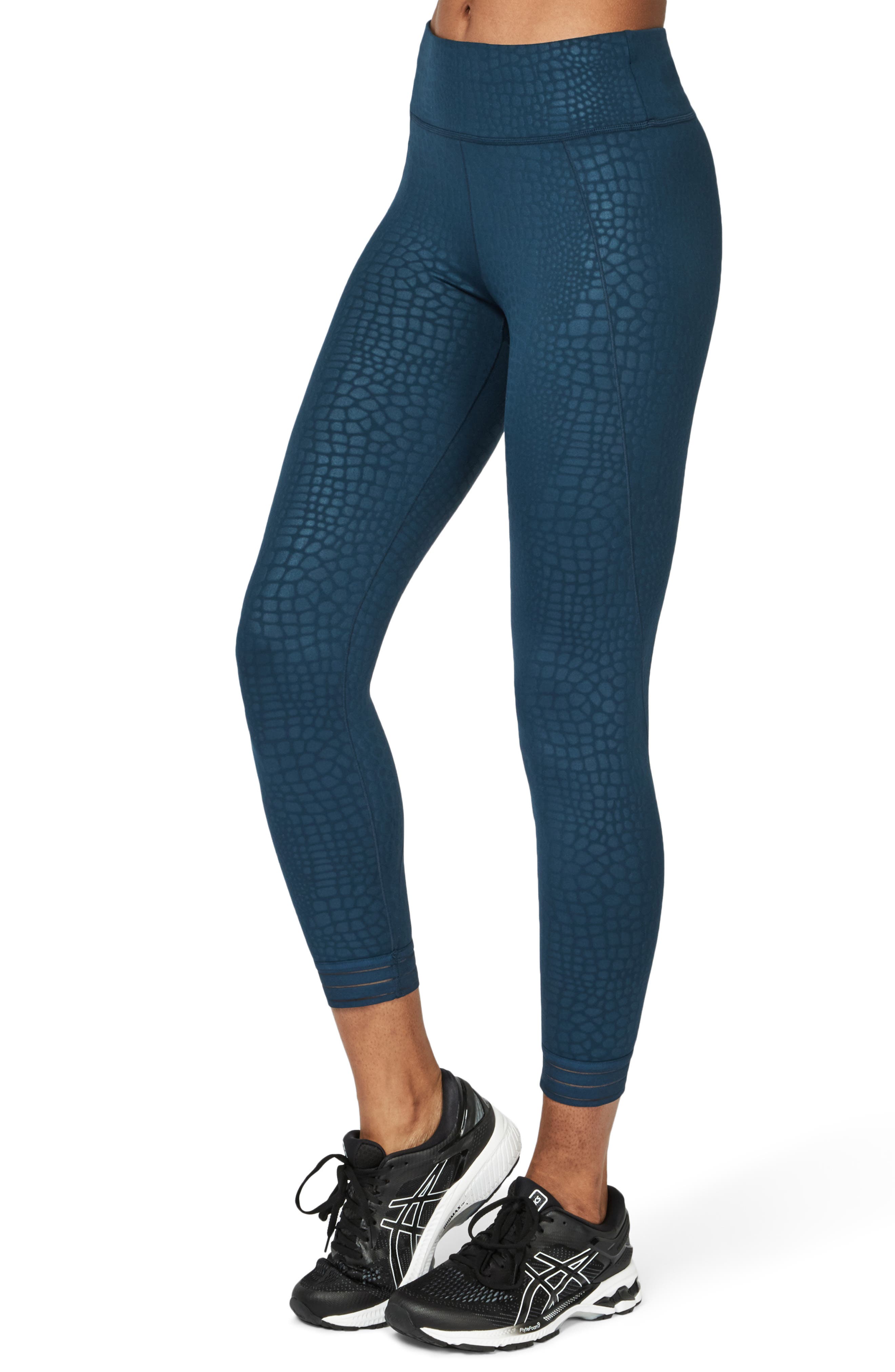 Sweaty Betty Contour Embossed 7/8 Workout Leggings Nordstrom