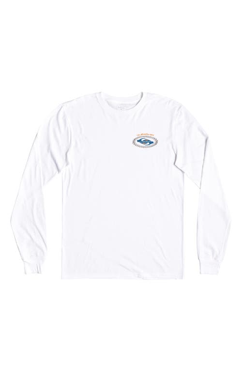 Quiksilver Kids' Second Skin Long Sleeve Graphic Tee in White