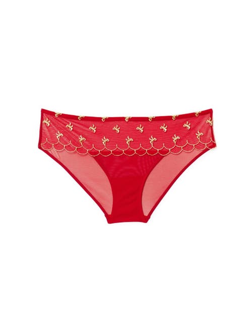 Shop Adore Me Bettie Hipster Panties In Dark Red