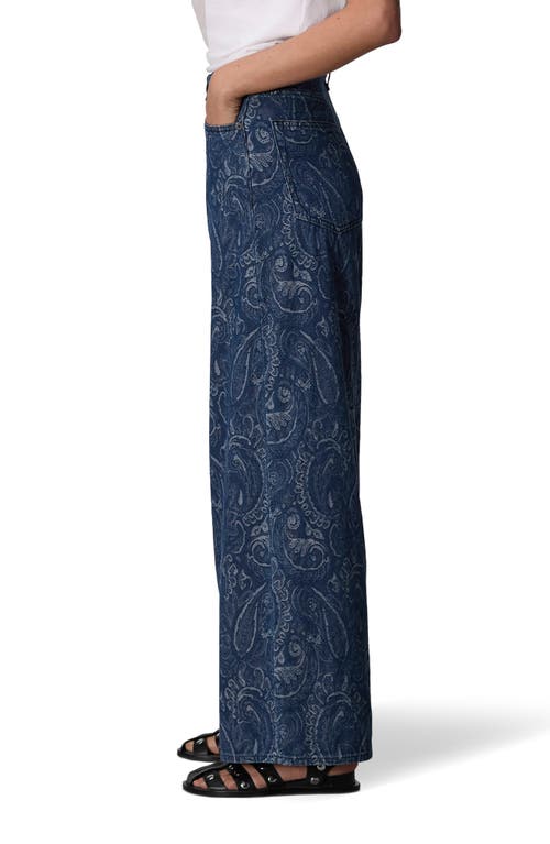 Shop Rag & Bone Sofie Paisley Print High Waist Wide Leg Jeans In Indpaisley