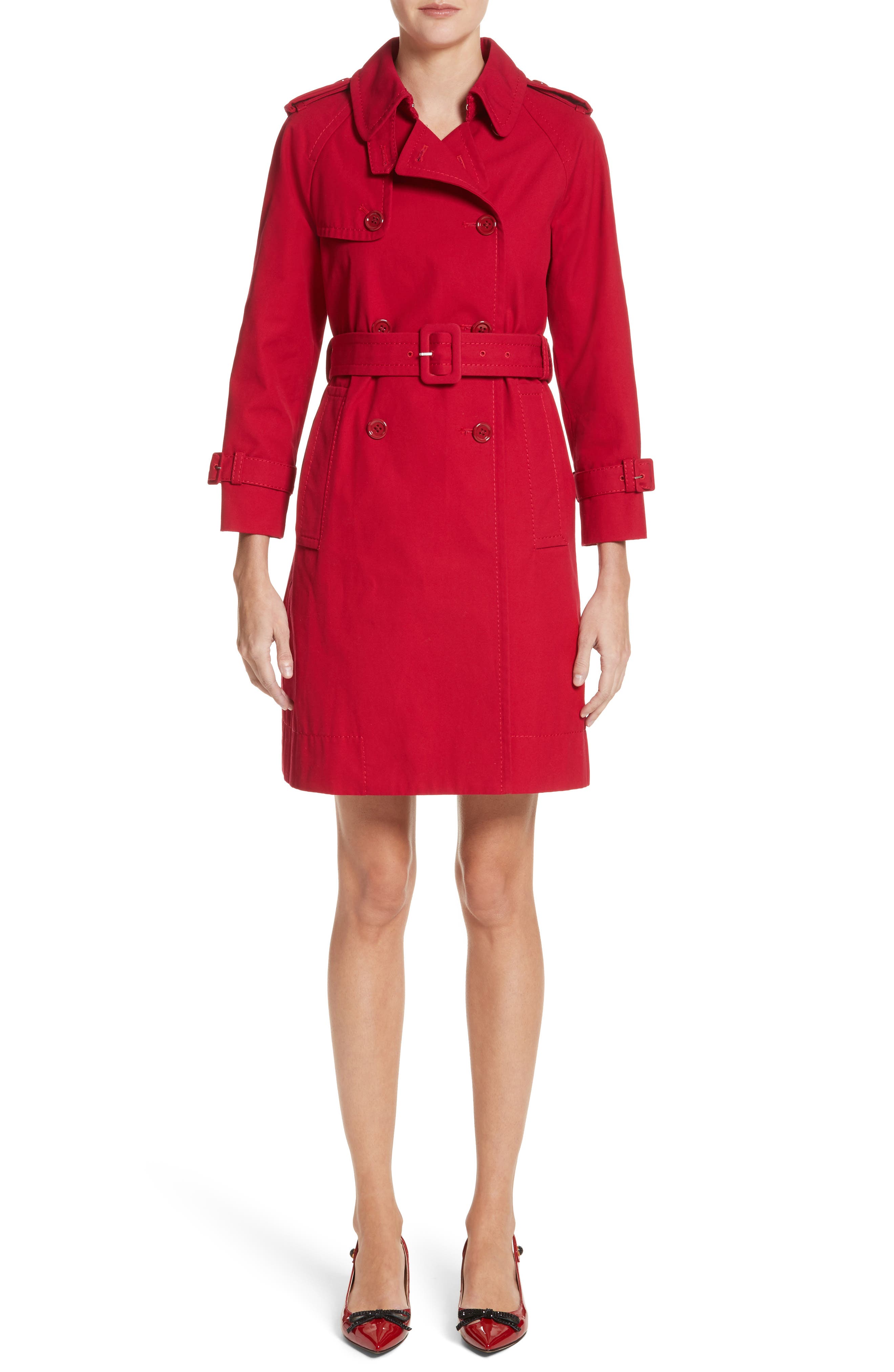Marc jacobs red trench coat Clearance