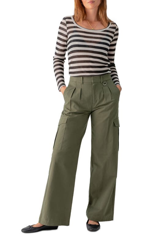 Shop Sanctuary Frankie Stretch Cotton Cargo Pants In Dark Olive