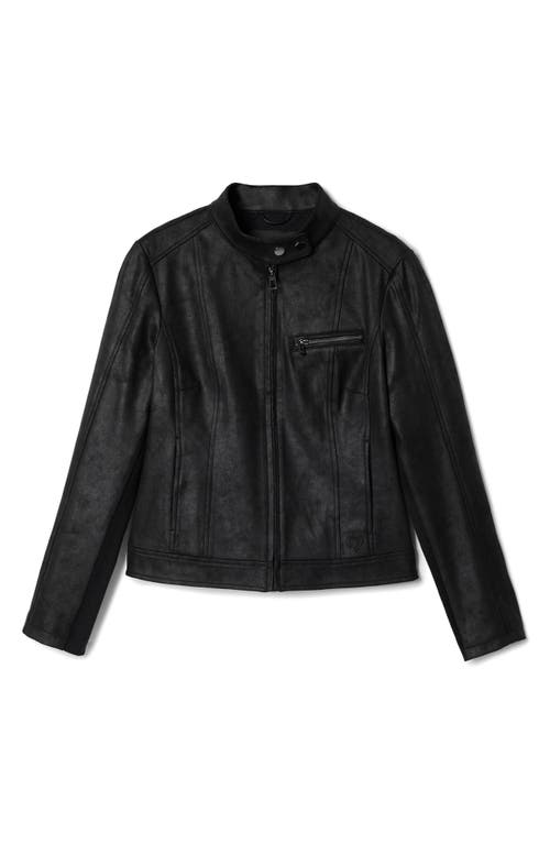DESIGUAL DESIGUAL MUNICH FAUX LEATHER MOTO JACKET 