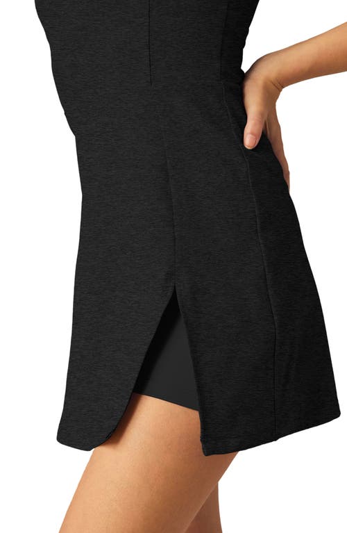 Shop Beyond Yoga Court Appeal Space Dye Active Minidress In Darkest Night
