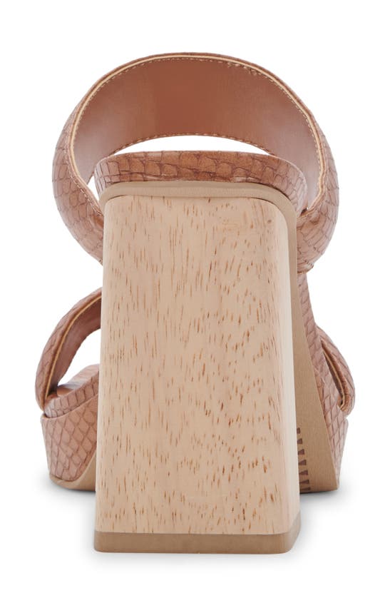 Shop Dolce Vita Atlas Slide Sandal In Luggage Embossed Stella